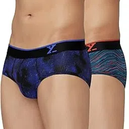 xyxx Men's Urbane & Flux Micromodal Regular Fit Printed Antimicrobial Briefs with No Marks Waistband (Pack of 2)-picture-19