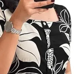Women's Floral Print Rayon Anarkali Kurta, Western Maxi Fit and Flare Dress, Casual Wear-picture-53