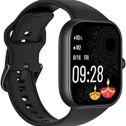 Redmi Move Smartwatch | 1.85" AMOLED (390×450, 600 nits) | Bluetooth Calling | 140+ Sports | 24×7 HR & SPO₂ | AOD | Up to 14-Day Battery | HyperOS (Black Drift Strap)-picture-27