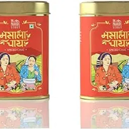 The Pahadi Story Masala Chai 350g (175g x 2) - Assam Harvest Blend with 100% Natural Spices, Rainy Season Special Tea Powder, Aromatic Chai Masala image 1