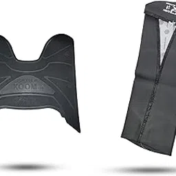 R.J.VON - Scooter Seat Cover with Footmat Black for Hero XOOM 125-picture-33