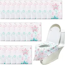 X spring Disposable Toilet Seat Covers Kids, 20 PCS Disposable Toilet Seat Protectors for Toddler Potty Training, Extra Large Portable Travel Toilet Seat Paper Cover for Adults, Individually Wrapped-image-26