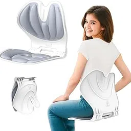Folding Chair with Back Support, Ergonomic Office Chair for Back Pain Relief & Posture Correction, Portable Chair for Home Office, Study, Workshop, Adjustable Back Posture Corrector Seat.-picture-11