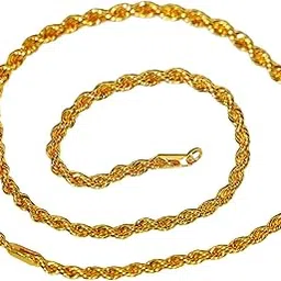 real seed Brass 18 Inch Long Gold Plated Chain for Men and Women-picture-40
