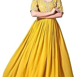 fashion basket Georgette Embroidered Anarkali Dress for Women-picture-38