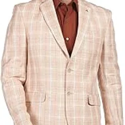 arrow Men Beige Tailored Regular Fit Check Formal Blazer-picture-11