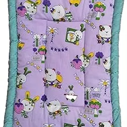 Newborn Baby Godadi, Baby Bed, Mattress, Multicolor & Design (Cotton Filling & Firm) (62CM X 40CM)-picture-14