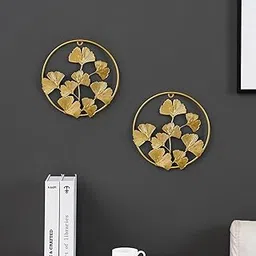 METALMASTERY Metal Serenity Centrepiece Hanging Tealight Candle Stand for Home and Wall Decoration (Pack of 2, Golden)-picture-22