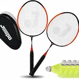 Jaspo Kidzyy Steel Badminton Racquet (Racket Length-18 Inches) with 6pc. Nylon Shuttle (Suitable for Kids)-Made in India (Orange)-Recommended for Kids only-picture-28