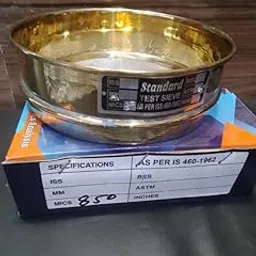 Test Sieve-850 Micron Stainless Steel Mesh with Brass Frame (Diameter 8 Inches) use for Laboratory-picture-25