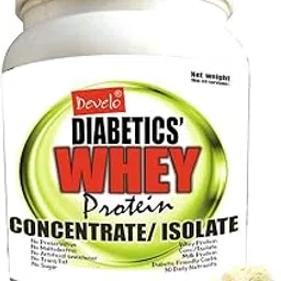 Develo Whey Protein Powder for Diabetic Health & Optimum weight, Sugar Free Snack for Diabetes Care - 1kg (Pack of 1) Vanilla-picture-28