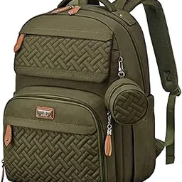 BabbleRoo Diaper Bag Backpack, Unisex Bags with Changing Pad, Pacifier Case & Stroller Straps, Multifunction Waterproof Travel Back Pack for Boys Girls, Army Green, Army Green, Large, Travel Backpacks-picture-28