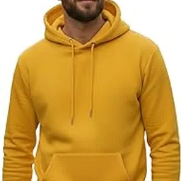 mack jonney Men Regular Fit Fleece ||Black||Hoodie Solid||Sweatshirt-JM3860-picture-27