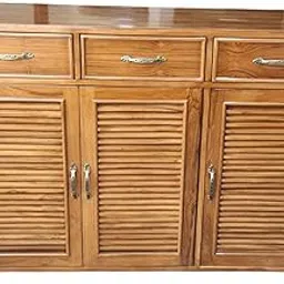 Lumber Casa Wooden Shoe Rack Cabinet, Brown, L48XW15XH36 INCHES (122x91x38 cm), Contemporary Style, Oak Wood, Entryway-picture-26