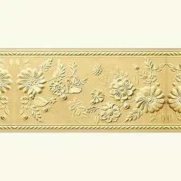 ATTRACTSO Golden Border Design Wall Border Sticker Waterproof Peel and Stick - 6 in X 10 Feet Self-Adhesive Durable Border Roll for Bathroom, Kitchen, Counter, Wall, Home Decoration (Design-4)-picture-42