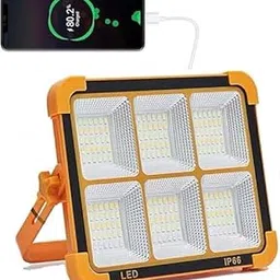 Flygon 100W Solar LED Flood Light with Remote | 16500mAh Battery | IP66 Waterproof Outdoor Security Light | Solar Powered for Garage, Garden, Farm, Camping-picture-18