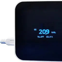 Desktop O2 Gas Monitor Oxygen Meter Tester Detector with Visual and Audible Alarm 0-30% O2-picture-25