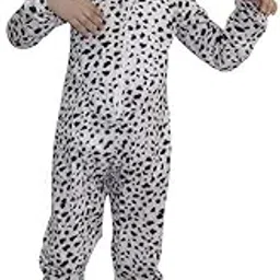 Kaku Fancy Dresses Fleece Dog Pet Animal Costume for Kids - Black & White, 3-4 Years | Animal Fancy Dress for Boys & Girls-image-63