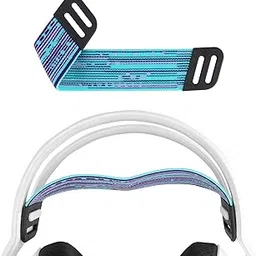 Geekria Mesh Fabric Headband Pad Compatible with Logitech G733, G335, G535 Headphones, Replacement Band Repair Part (Purple/Mint Green)-picture-17