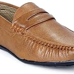 baxxico Men's Faux Material Tan Casual Loafers and Mocassion Shoes. (BAXA555)-picture-18