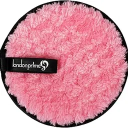 London Prime Instant Makeup Remover Pads, Deep Clean in 10 Seconds, Reusable & Eco-Friendly, Makeup Eraser Cloth for All Skin Types, Double Side Washable Face Pad (Pink)-image-5