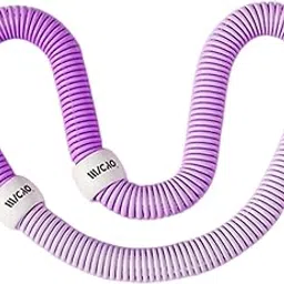 JAZZY PEARLS® Fitness Hoop Portable Outdoor Sports Folding Equipment for Adults Travel Gym Violet Pink|Sporting Goods|Fitness, Running & Yoga|Fitness Equipment & Gear|Abdominal Exercisers-image-98