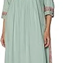 biba Women Rayon Viscose Gathered Solid Suit Set-picture-39