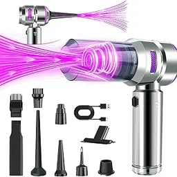 Car Vacuum Cleaner Cordless, 21000Pa Wireless Handheld Car Vacuum Cleaner Strong Suction, 4 in 1 Mini Vacuum Portable Cordless,100W High Power Brushless Motor & Air Duster for Car,Home, Gifts, Purple-picture-18