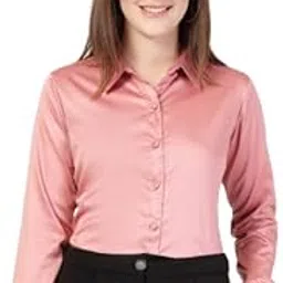 style quotient Women Solid Satin Formal Shirt-picture-56
