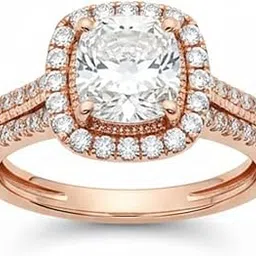 crusstique gold Elegant Rose Gold Adjustable Ring with Crystal Geometric Design, Modern Fashion Jewelry for Women, CZ Diamond Accent-picture-48