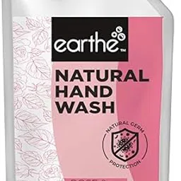Earthe Natural Organic Liquid Handwash Refill Pouch Rose&White tea Extracts with Vitamin E, Aloevera, Neem, Moisturizing Hand Wash Liquid Refill Protects 99.9% Germs – Pack of 1 (1 L)-picture-21