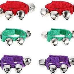 ELBME® 6Pcs Wrist Band Jingle Bells Multicolor Musical Instrument Rhythm Bracelet-picture-38