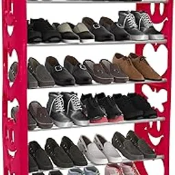 TNT THE NEXT TREND Delta Premium 6 Shelf Plastic and Steel Shoe/Chappal/Book/Clothes Rack/Stand/for Home-picture-35