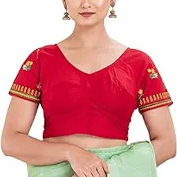 fashion secret A-135 Pure Cotton Embroidery Blouse-picture-40