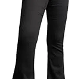 freakins Comfortable & Stylish High Waisted Slim Black Bootcut Jeans for Women -The Ultimate Fashion Essential for Any Occasion-picture-38