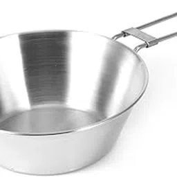 yaogohua Outdoor Camp Bowl, Thicken 304 Stainless Steel Folding Portable Picnic Camping Bowl Backpacking Bowl Cookware Utensils-picture-36