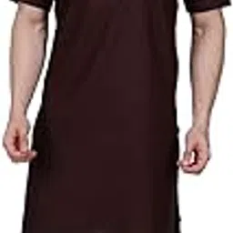 fashtastic Men's Premium Cotton Half Sleeve Solid Kurta/Modi Kurta/Modi Jabba-picture-15
