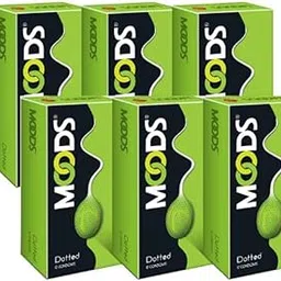 MOODS MOODSDOTTED12SPACKP6 Condom (Set of 6, 72 Sheets)-picture-63