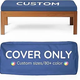 Olliwand Custom Size Cushion Cover,Replaceable Bench Cushion Cover,80+ Colours for Indoor/Outdoor/Patio Cushion Covers-picture-28