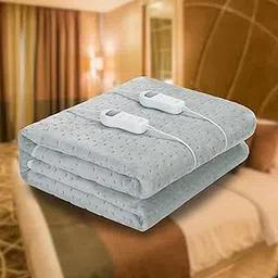 WELTHERM Flannel Fleece Electric Bed Warmer | Electric Under Blanket | Double Bed(160 x 150cms) | 9 Heat Settings | 2-10 Hour Timer | Digital LED Controller | Multizone Heat Settings | UB-FFD-image-7