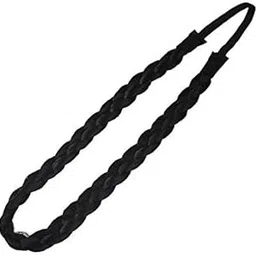 fashion alley Braided Faux Hair Plaits Soft Extensions Stretchy Headband Hairband | Hair Plaited Plait Elastic Hairband for Girls & Women-picture-50