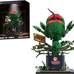 SKY LINE OCEAN Piranha Plant Building Kit, 838 PCS Cannibal Flower Model with Movable Mouth, DIY Plant Decor Toy for Adults & Teens, Unique Gift for Movie Fans | 6 Months Structural Warranty-image-72