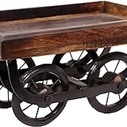 Wooden THELA Trolley Tray/Serving Tray/Decoration Trolley-picture-11