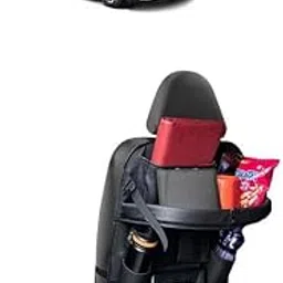 Oxtaul Car Seat Organizer PU Leather with Foldable Dining Table Tray for Kia Carnival,3532-image-99