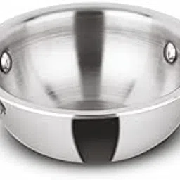 Orange Triply Cute Series Mini KadaiTadka Pan 0.5Ltr,11.5cm | Heavy Bottom| Induction Friendly|2.5mm Thickness|Cool Touch Bakelite Stainless Steel Handle | 5Year Warranty image 1