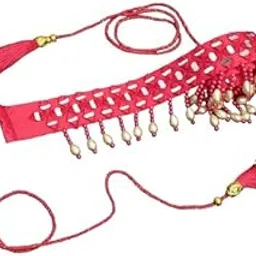 fomo SPARSHMART peach color small mirror WorkCloth Fashion Kamarband For Women & Girls (Waist Belt and Belly Chain)-picture-40