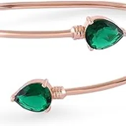 zaveri pearls Green Stones Dazzling Contemporary Brass Kada Bracelet For Women-ZPFK17996-picture-47