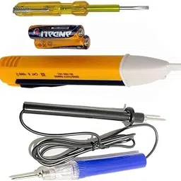 Dumdaar Yellow Heavy Duty Three type Electric Tester 1pc Voltage Alert 1pc Continuity Tester and 1pc Electric Tester (Pack of 3pcs) Analog Voltage Tester-picture-12
