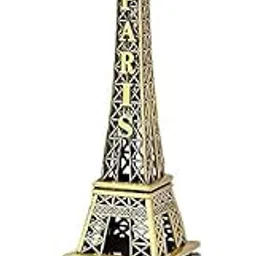 VudPie Decorative Eiffel Tower Statue, 13 cm, Antique Bronze Metal, 3D Paris Landmark Showpiece-picture-32
