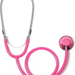 Keep Calm and Nurse On Single Head Stethoscope (Hot Pink)-picture-36